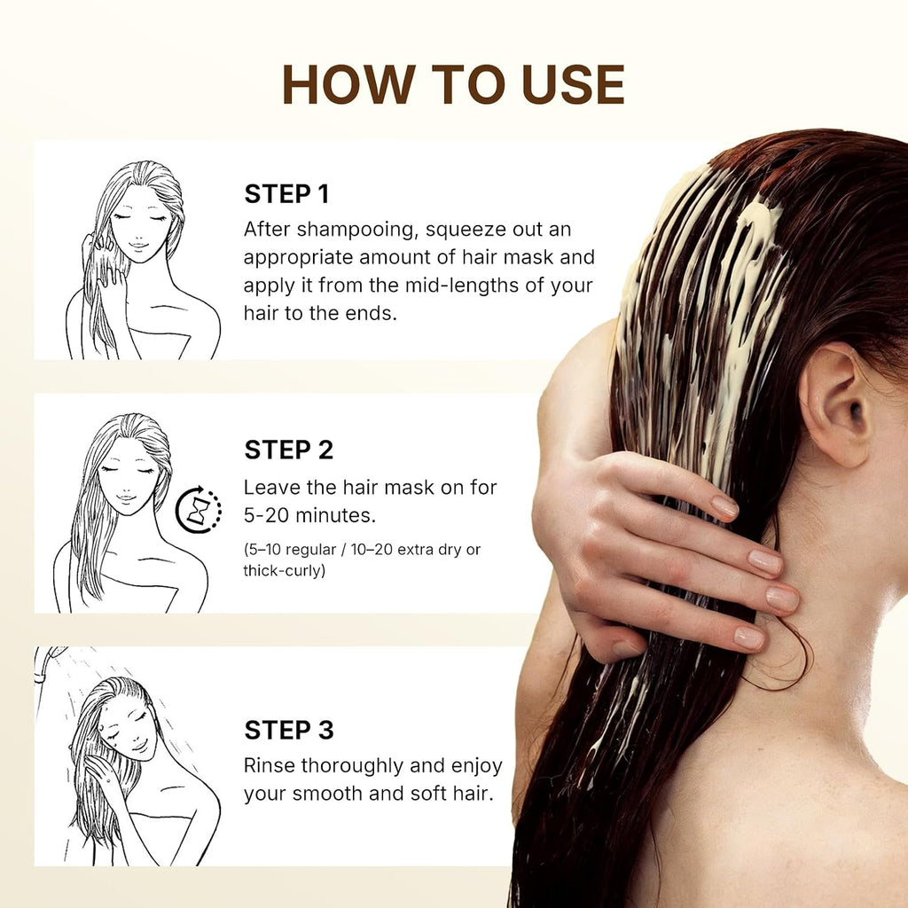 Karseell Collagen Hair Treatment for Dry Damaged Hair, 3.38floz | Deep Repair Conditioning Argan Oil Collagen Hair Mask Essence All Hair Types