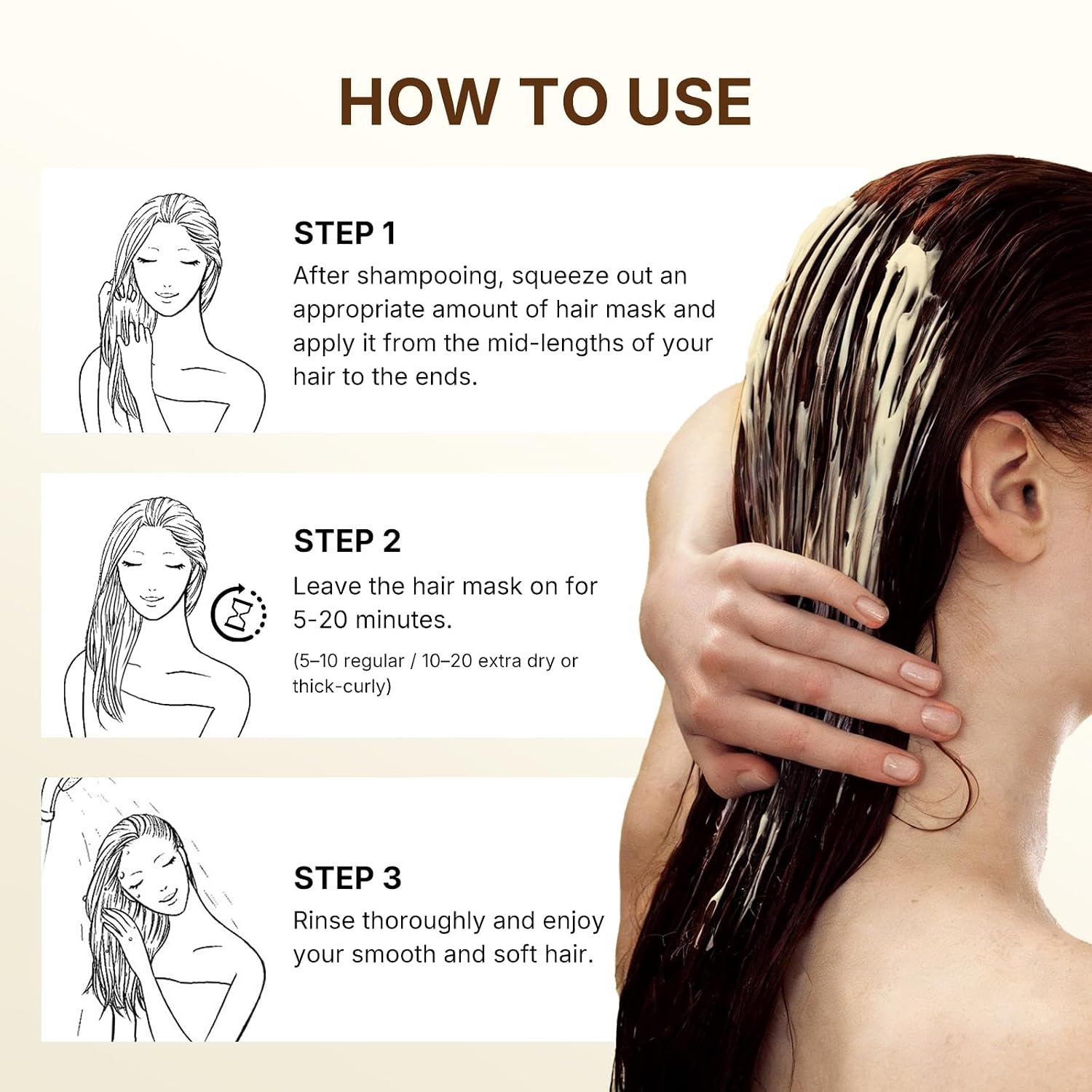 Karseell Collagen Hair Treatment for Dry Damaged Hair, 3.38floz | Deep Repair Conditioning Argan Oil Collagen Hair Mask Essence All Hair Types