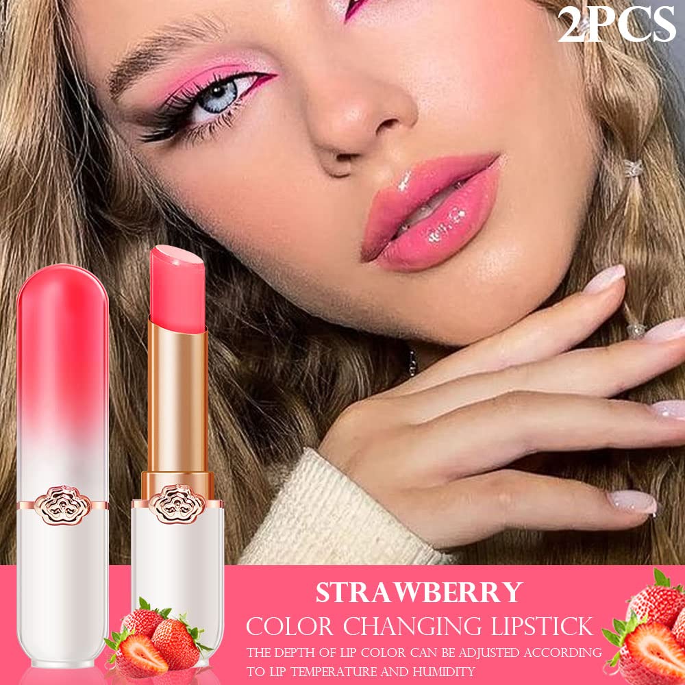 BINGBRUSH 6 piezas de lápiz labial que cambia de color con sabor a fruta, la reina, PH Mood, labios de larga duración, brillo labial, bálsamo labial, tinte mágico, maquillaje para mujer | Long-Lasting Comfort ,Personalized Shade,Deep Hydration,Fresh Looks