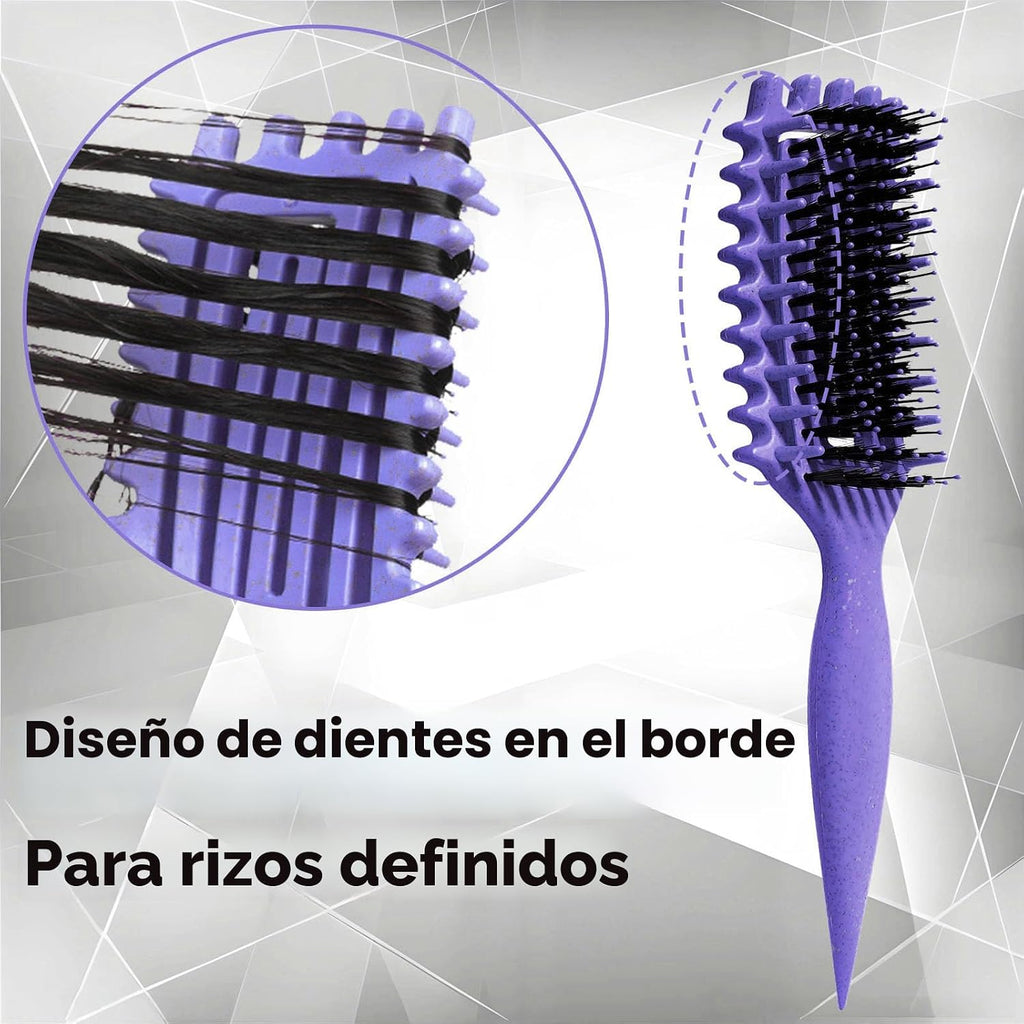Cepillo para cabello rizado Candybrush Cepillo para definir rizos para desenredar, dar forma y definir rizos para mujeres, hombres, cabello húmedo y seco (Morado)