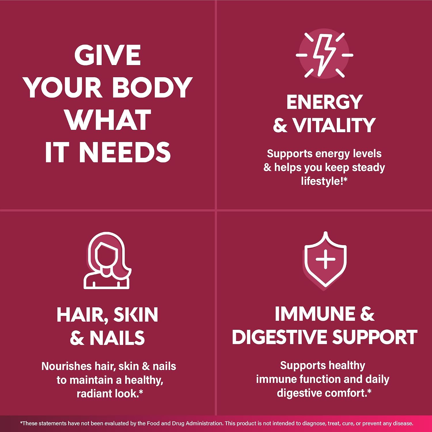 Multivitamínico para mujer - Complejo B | Alimentos integrales | Apoyo al crecimiento del cabello | Digestión y metabolismo | Hierro - Multivitamínico 47 en 1 para mujer - Biodisponible y suave para | Womens Multivitamin - Whole Foods | Hair Growth Suppor