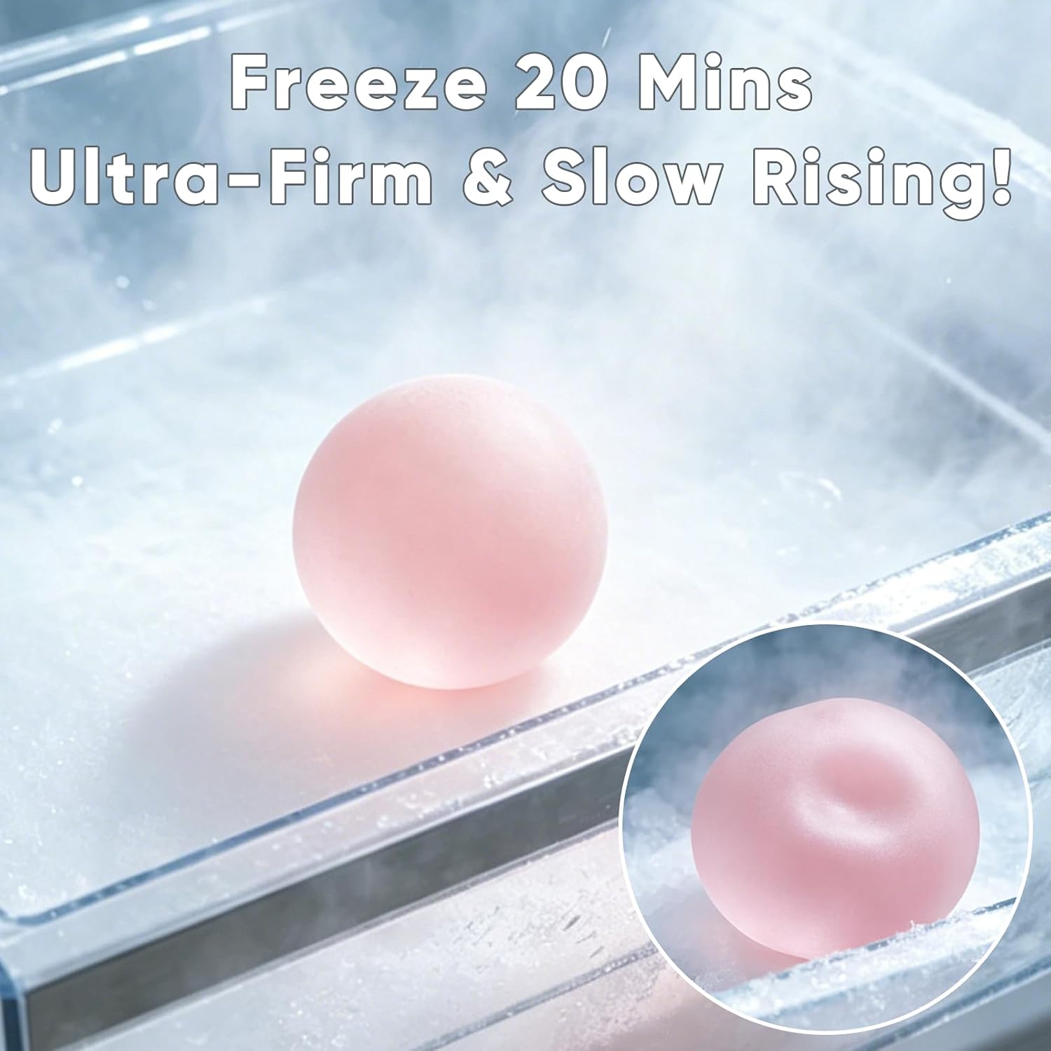 6 Pack Coconut Oil Squishy Stress Balls, ASMR Squishy Toys | Slow Rising Squishy, Maltose Syrup Gel, TPR, Anxiety Relief, Glossy Clear, Velvet Frosted, Strawberry & Sea Shells