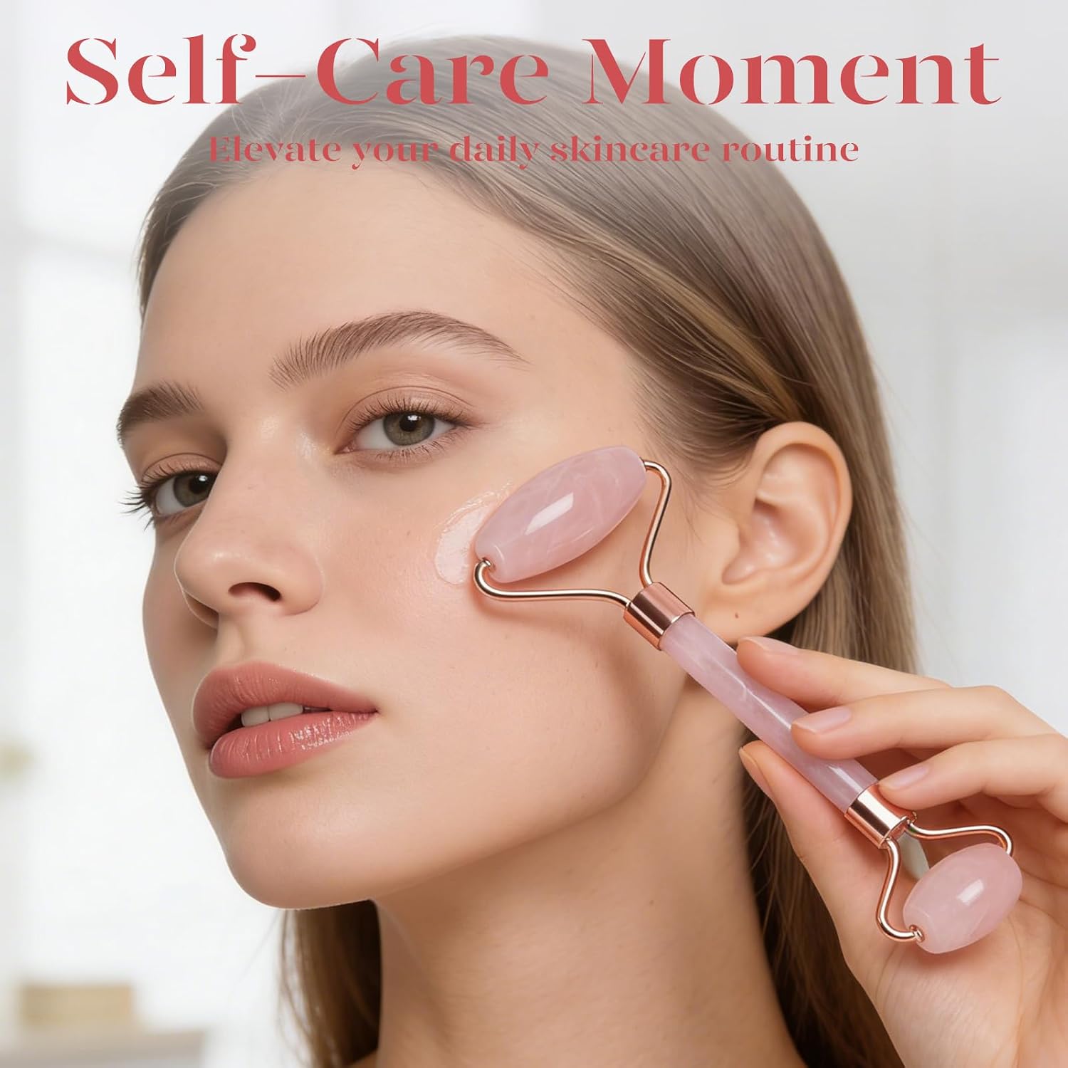 BAIMEI IcyMe - Rodillo de jade y Gua Sha, rodillo facial para reducir el enrojecimiento de la piel, cuidado personal para hombres y mujeres, masajeador para cara, ojos, cuello, alivia líneas finas y | Cooling Face Roller for Lymphatic Massage,Sculpting To