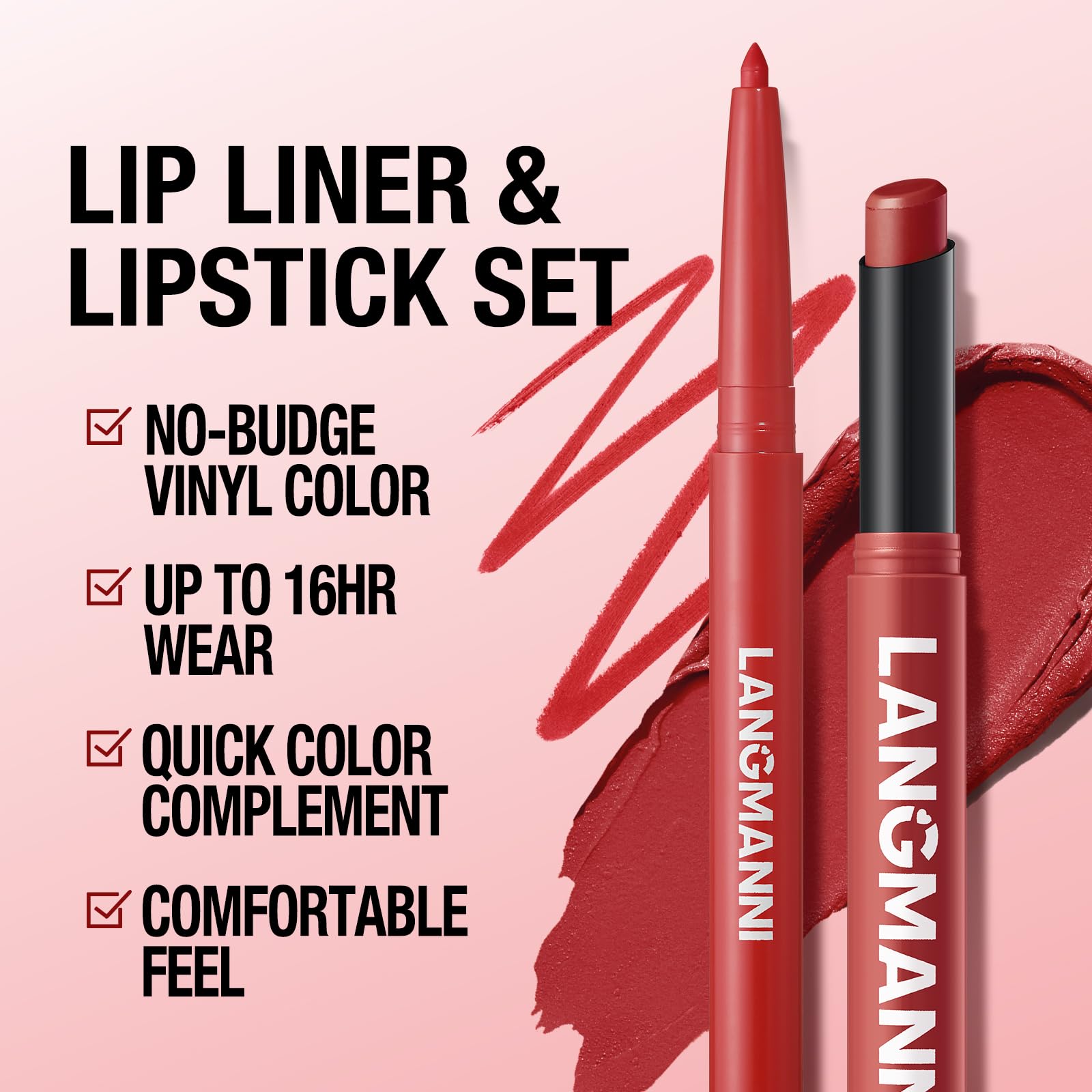 BestLand 12Pcs Matte Liquid Lipstick + Lip Liner Pens Set, Velvety Nude Lip Stain Waterproof Long Wear Makeup Gift Set