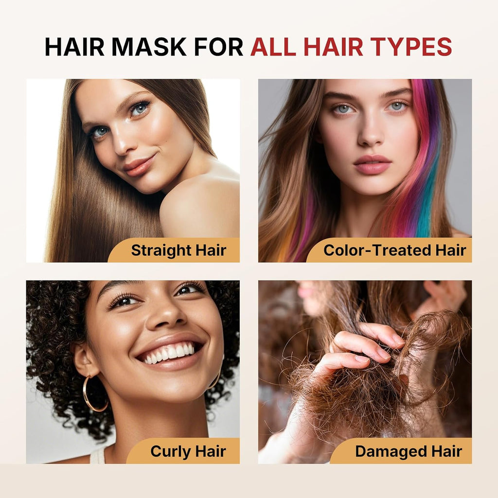 Karseell Collagen Hair Treatment for Dry Damaged Hair, 3.38floz | Deep Repair Conditioning Argan Oil Collagen Hair Mask Essence All Hair Types