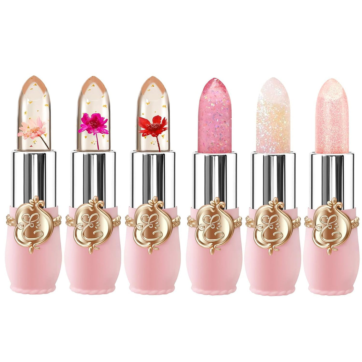 KAILIJUMEI Humectante de labios cuidado Surplus Bright Flower lápiz labial de jalea, Jelly
