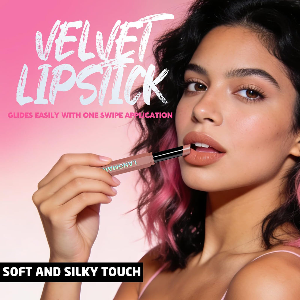 BestLand 12Pcs Matte Liquid Lipstick + Lip Liner Pens Set, Velvety Nude Lip Stain Waterproof Long Wear Makeup Gift Set
