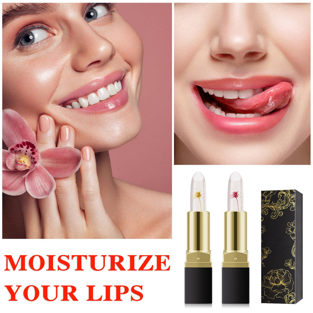 Labial de aloe vera, cuidado labial de larga duración, bálsamo labial nutritivo y voluminizador, brillo labial, cambio de color mágico con temperatura, 3 unidades
