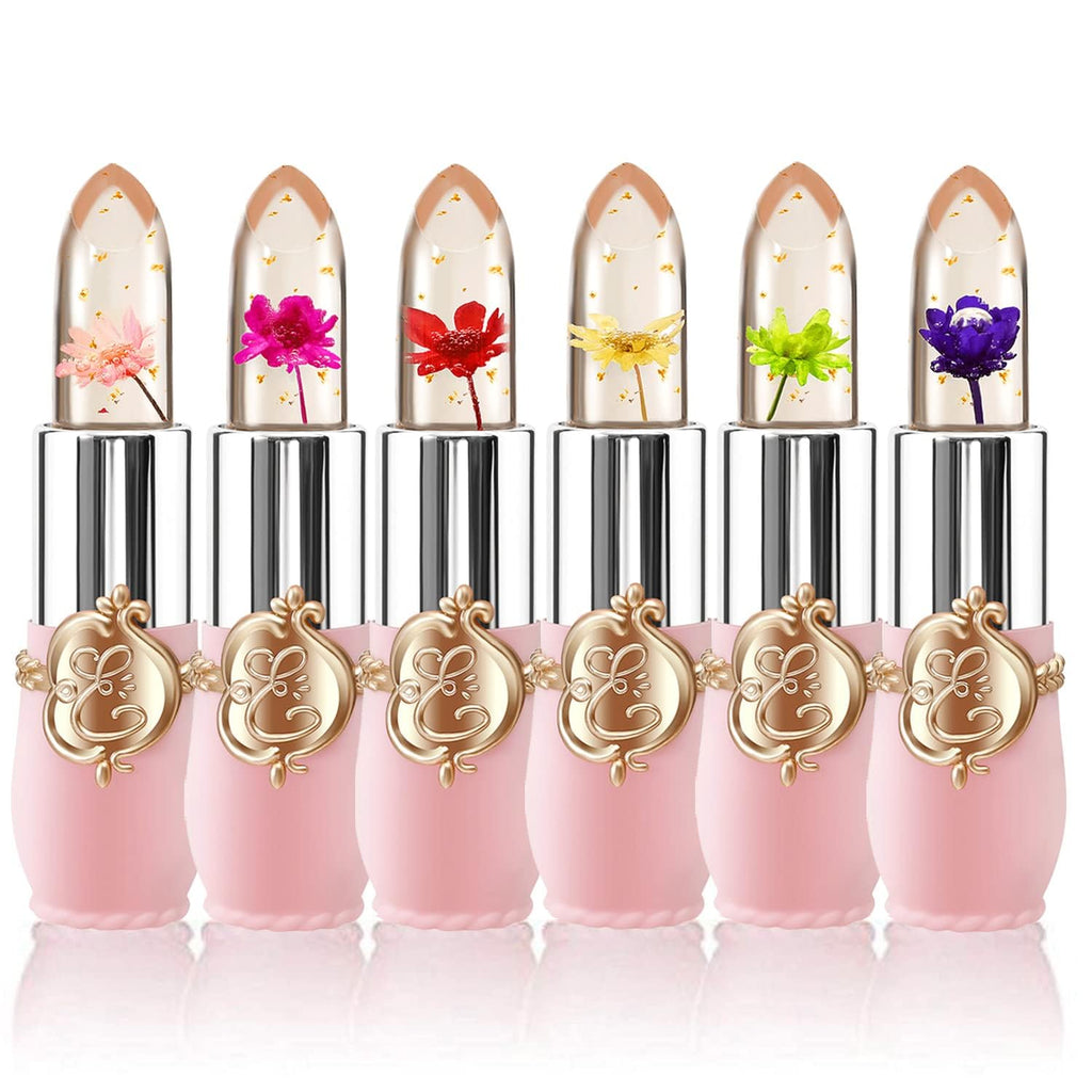 KAILIJUMEI Humectante de labios cuidado Surplus Bright Flower lápiz labial de jalea, Jelly
