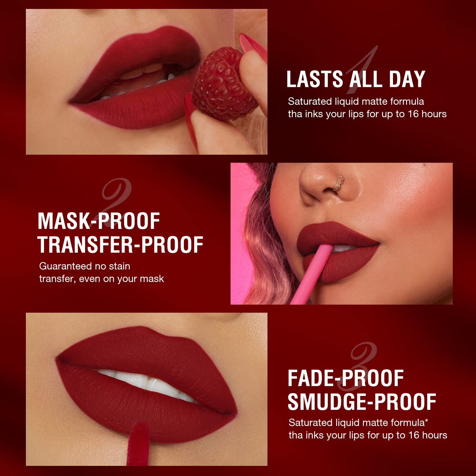 BestLand 12Pcs Matte Liquid Lipstick + Lip Liner Pens Set, Velvety Nude Lip Stain Waterproof Long Wear Makeup Gift Set