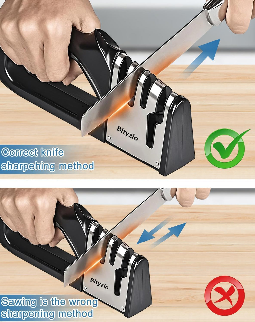 Afilador de cuchillos de cocina 4 en 1, kit de afilado de cuchillos multifuncional, accesorios de cocina elegantes adecuados para cuchillos de cocina, cuchillos de chef, cuchillos de precisión y