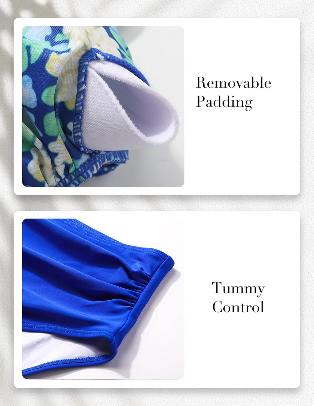 Conjunto de bikini de dos piezas para mujer, traje de baño con control de abdomen, cintura alta, cuello en V, ropa de playa, correas frontales torcidas