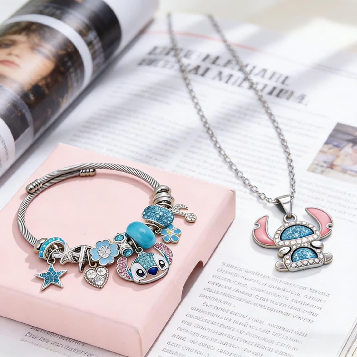 Lindo collar y brazalete para adolescentes, regalos de moda, joyería para mujeres, hermana, sobrina, hija, nieta