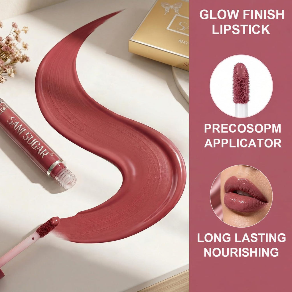 12Pcs Liquid Lipstick Set, Shades with Matte Gloss Lip Tint, Set A | Waterproof, Long Lasting, Quick-drying, Non-Stick Cup, Up to 12H Wear, Professional Lip Makeup Gift Kit