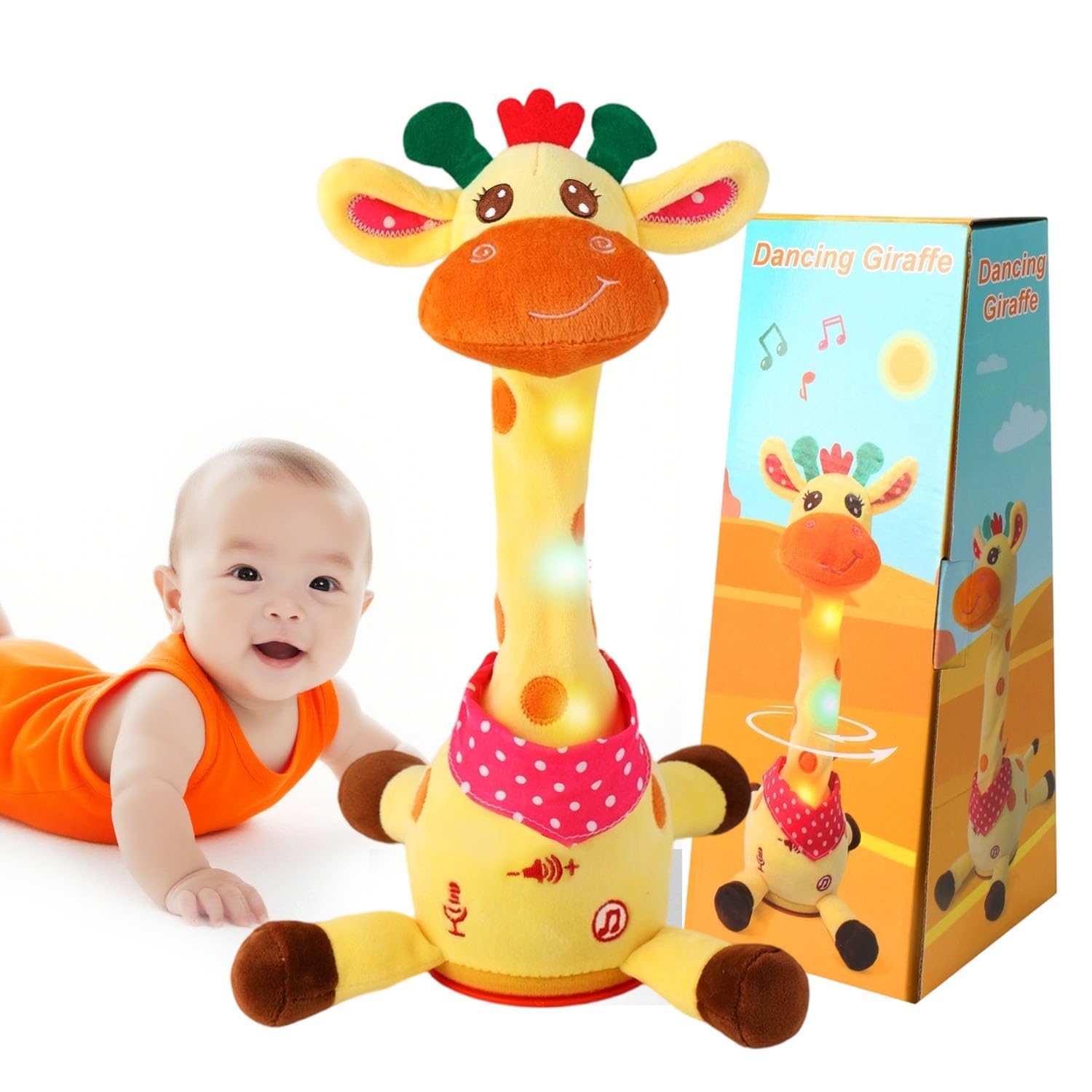 Cactus bailarín parlante - Repite lo que dices graba juguete para bebé | Bebé cantando grabación, imitando, repite lo que dices, musical interactivo, para niños y niñas de 1 año
