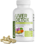 Bronson Desintoxicación Hepática Avanzada Fórmula de Limpieza y Descanso Apoya la Función Saludable del Hígado con Cardo Mariano, Raíz de Diente de León, Cúrcuma, Hoja de Alcachofa y Más, Sin GMO, 60 | Liver Health Support with Milk Thistle, Dandelion Ext