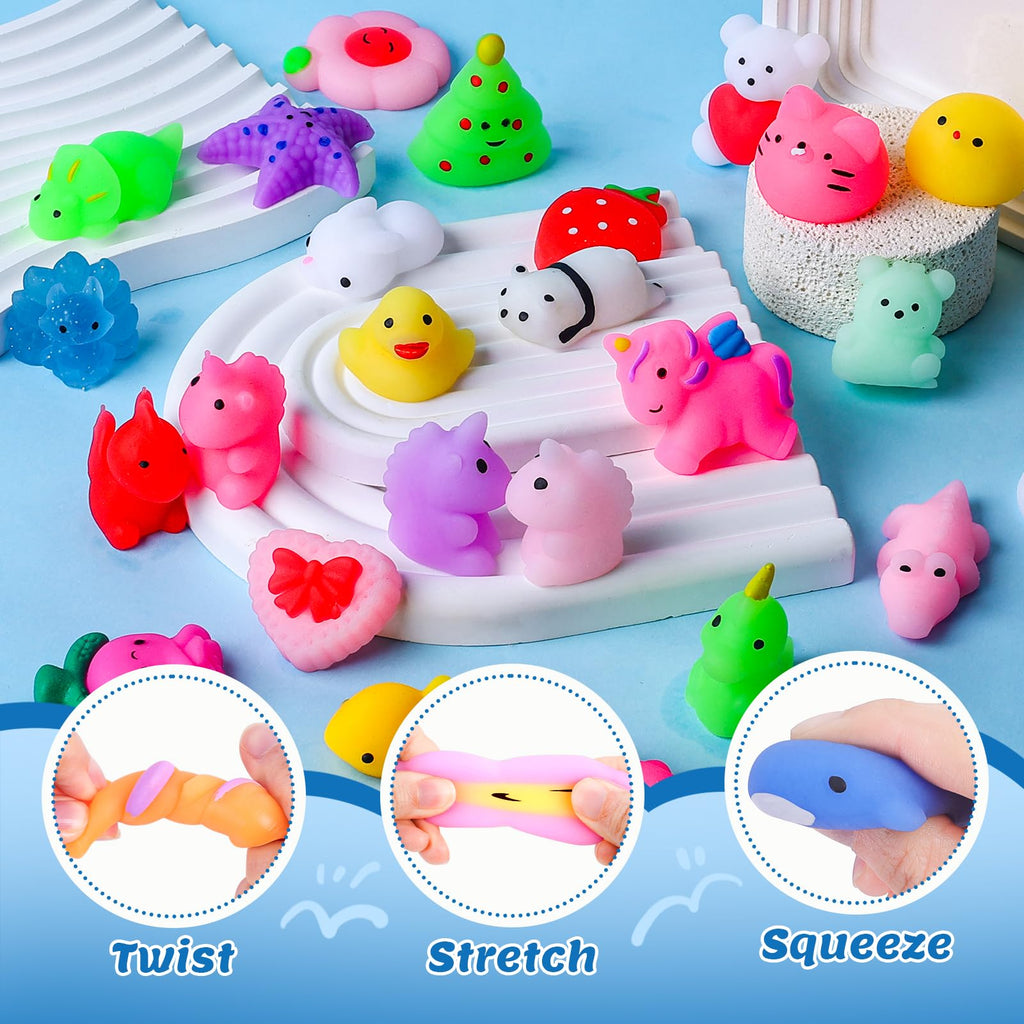 Paquete de 4 Cubos Antiestrés, Pelotas Antiestrés con Forma de Cubo de Hielo de Elevación Lenta para Adultos y Niños, Juguete Sensorial Fidget para Alivio de Ansiedad, Pelotas Blandas de Forma | Sensory Fidget Toy for Anxiety Relief, Square Shape Cube Squ