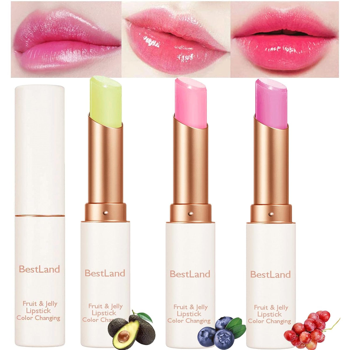 KAILIJUMEI Humectante de labios cuidado Surplus Bright Flower lápiz labial de jalea, Jelly