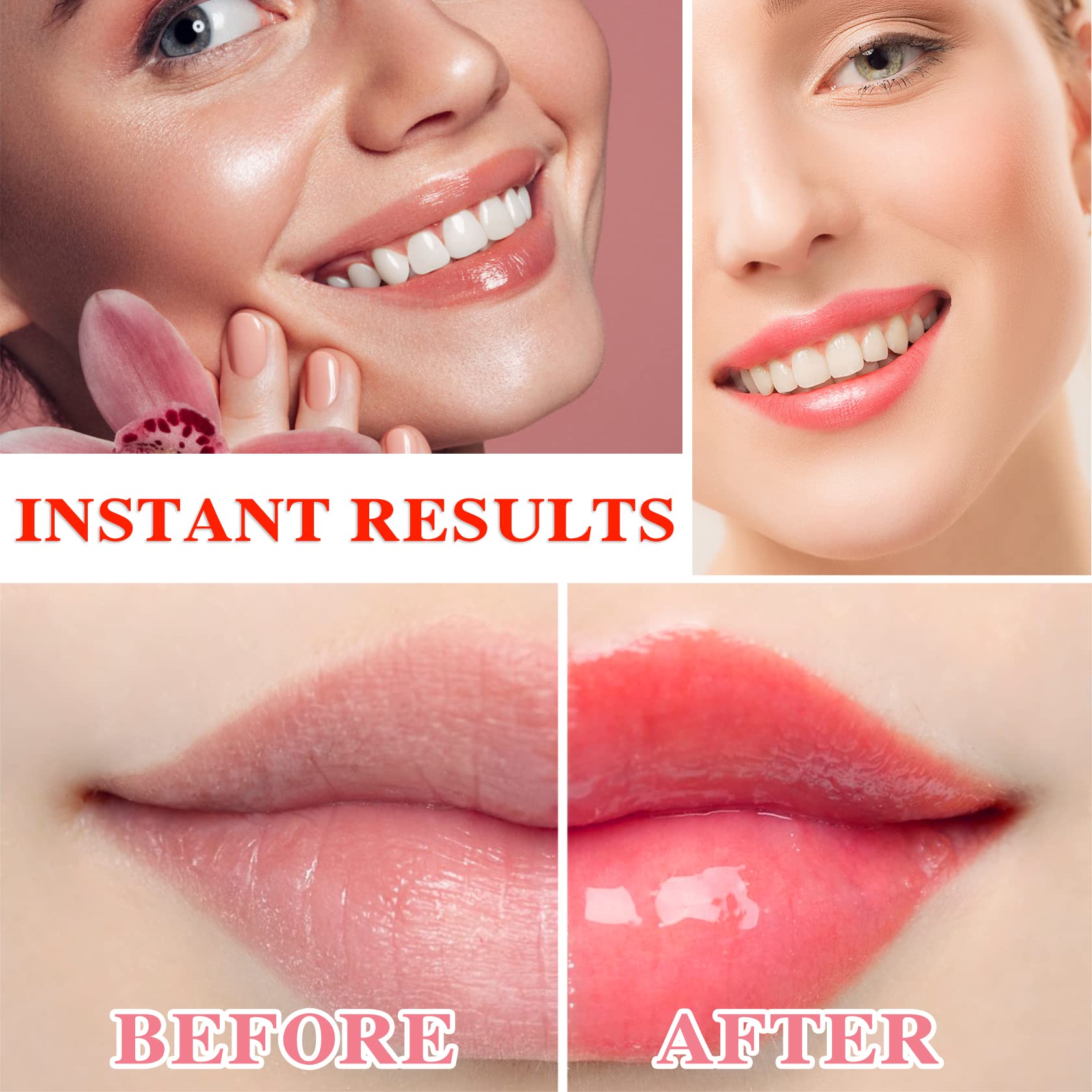 Labial de aloe vera, cuidado labial de larga duración, bálsamo labial nutritivo y voluminizador, brillo labial, cambio de color mágico con temperatura, 3 unidades