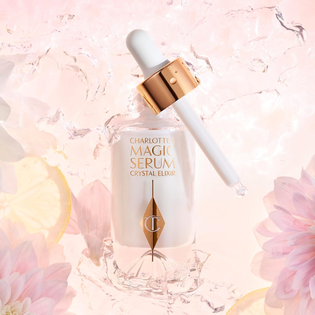 Charlotte Tilbury Magic Serum Crystal Elixir - Skincare Set Essential - Firming Peptide Serum for Face & Neck - Perfect for Gifting & Makeup Pairings