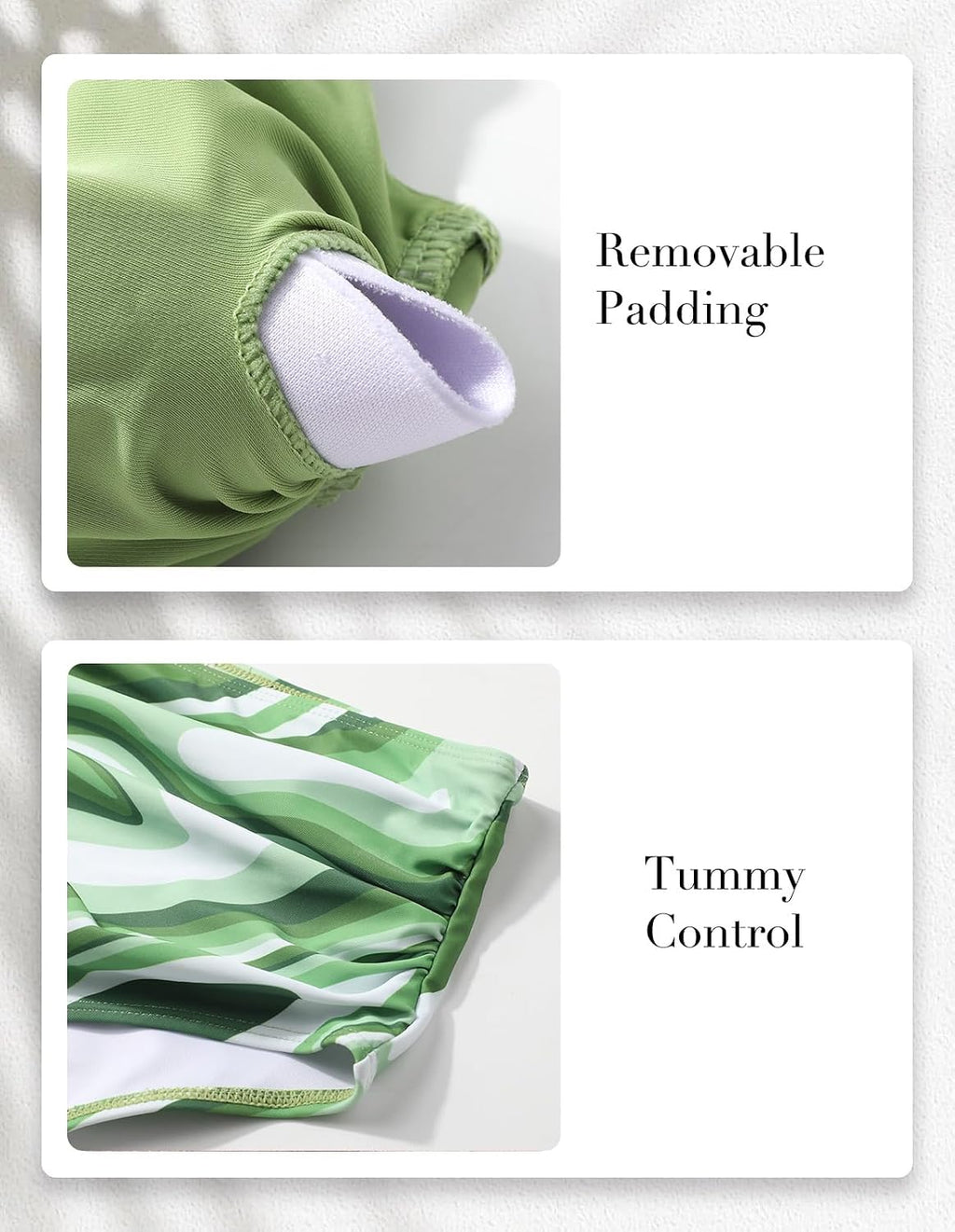Conjunto de bikini de dos piezas para mujer, traje de baño con control de abdomen, cintura alta, cuello en V, ropa de playa, correas frontales torcidas