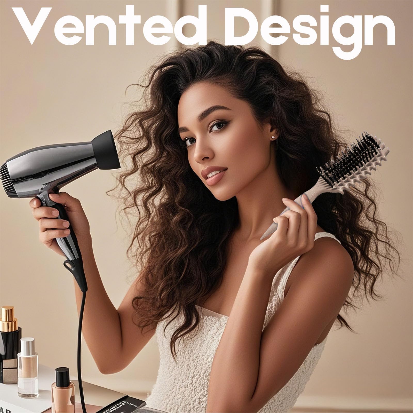 Cepillo para cabello rizado Candybrush Cepillo para definir rizos para desenredar, dar forma y definir rizos para mujeres, hombres, cabello húmedo y seco (Morado)