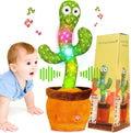 Cactus bailarín parlante - Repite lo que dices graba juguete para bebé | Bebé cantando grabación, imitando, repite lo que dices, musical interactivo, para niños y niñas de 1 año