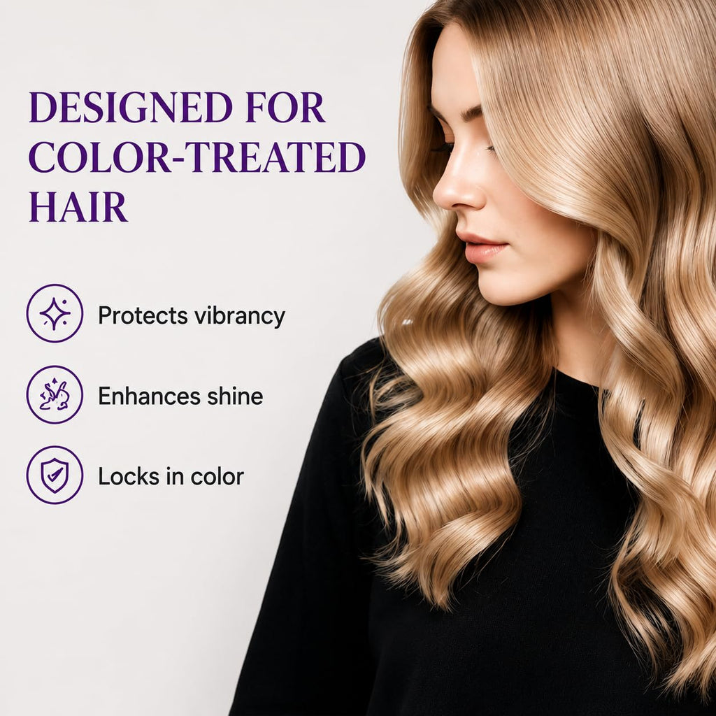 Mascarilla capilar morada para cabello rubio, plateado y tratado con color, tratamiento capilar acondicionador profundo para cabello seco dañado, mascarilla hidratante antiencrespamiento con