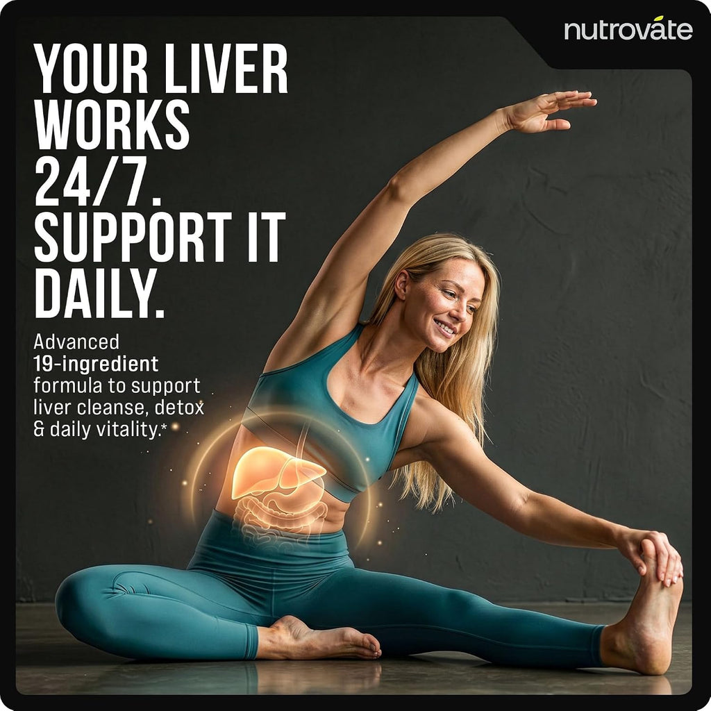 Liver Cleanse Detox & Repair [19-Plex] - Suplemento de apoyo hepático con cardo mariano, TUDCA, NAC, ALA, zeolita, raíz de diente de león, alcachofa y cúrcuma, vegano, sin OMG, sin gluten [fabricado
