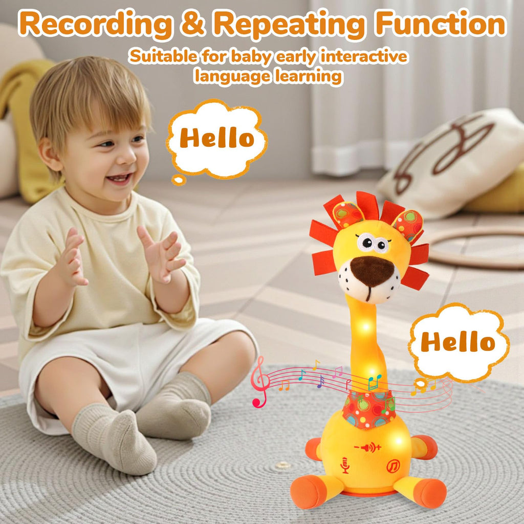 Cactus bailarín parlante - Repite lo que dices graba juguete para bebé | Bebé cantando grabación, imitando, repite lo que dices, musical interactivo, para niños y niñas de 1 año