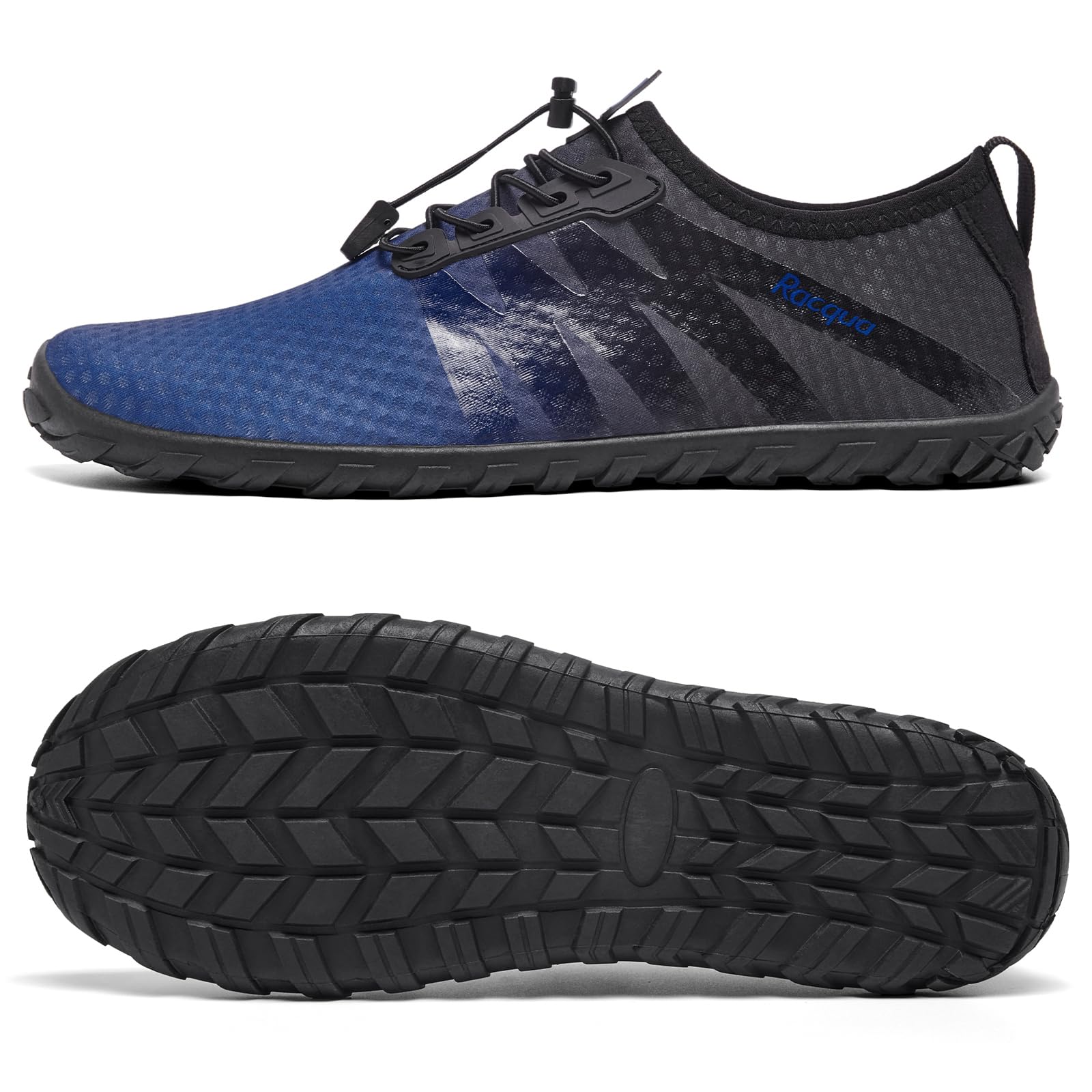 Racqua Water Shoes Men Women Quick Dry Gradient Shoes Barefoot Aqua Athletic Sports Swim Shoes