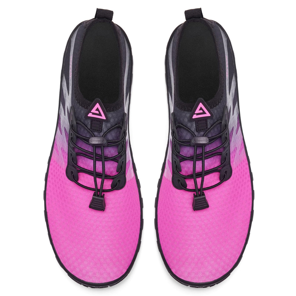 Racqua Water Shoes Men Women Quick Dry Gradient Shoes Barefoot Aqua Athletic Sports Swim Shoes
