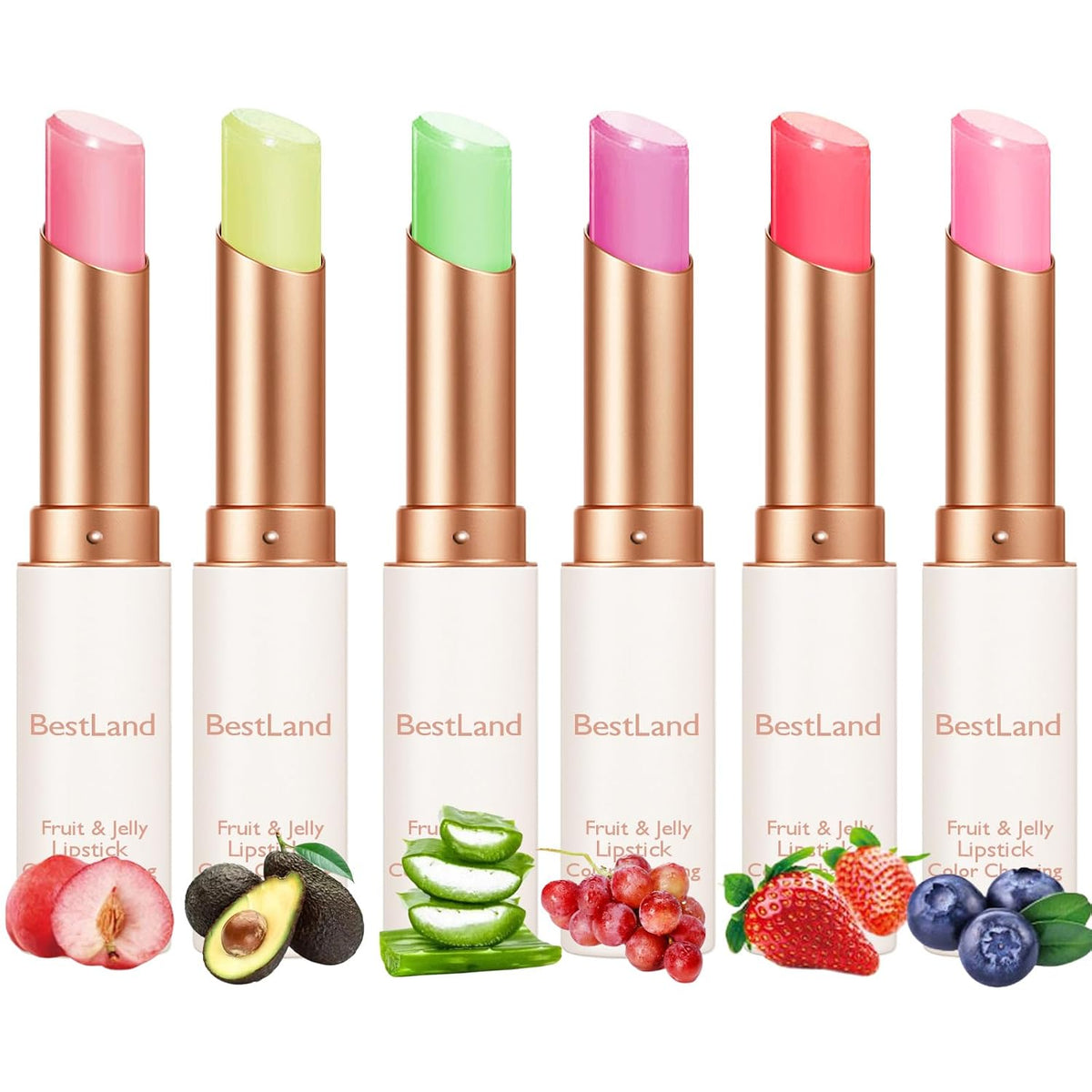 KAILIJUMEI Humectante de labios cuidado Surplus Bright Flower lápiz labial de jalea, Jelly