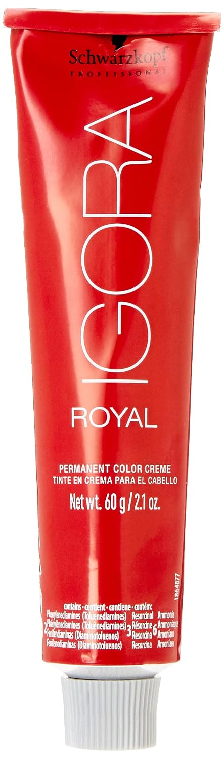 Schwarzkopf Professional - Tintura permanente para el cabello Igora Royal, tono 8-77, color rubio claro cobre, 2.11 onzas (60 g)