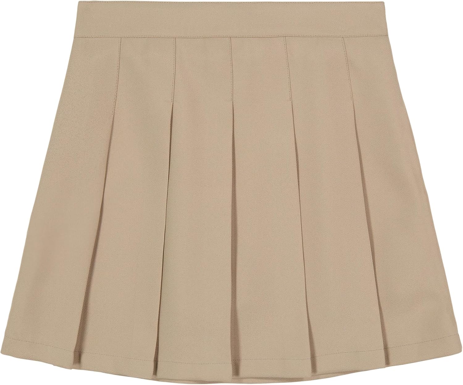 IZOD - Falda de patinete escolar para niñas con pantalones cortos, cintura de punto y bolsillos funcionales, resistente a arrugas