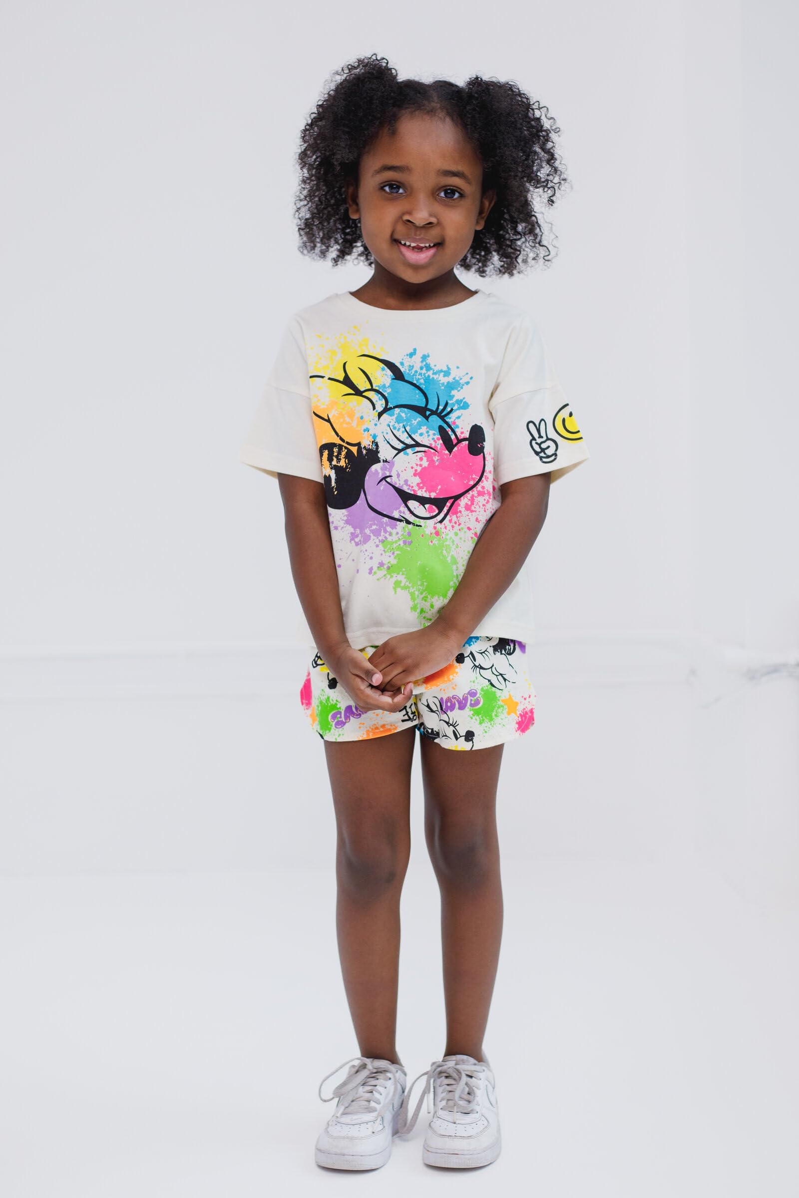 Disney T-Shirt and French Terry Shorts Outfit Set Infant to Big Kid Sizes (12 Months - 14-16)