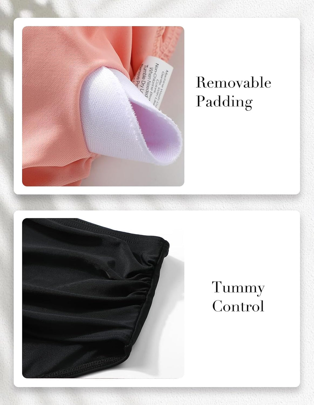 Conjunto de bikini de dos piezas para mujer, traje de baño con control de abdomen, cintura alta, cuello en V, ropa de playa, correas frontales torcidas