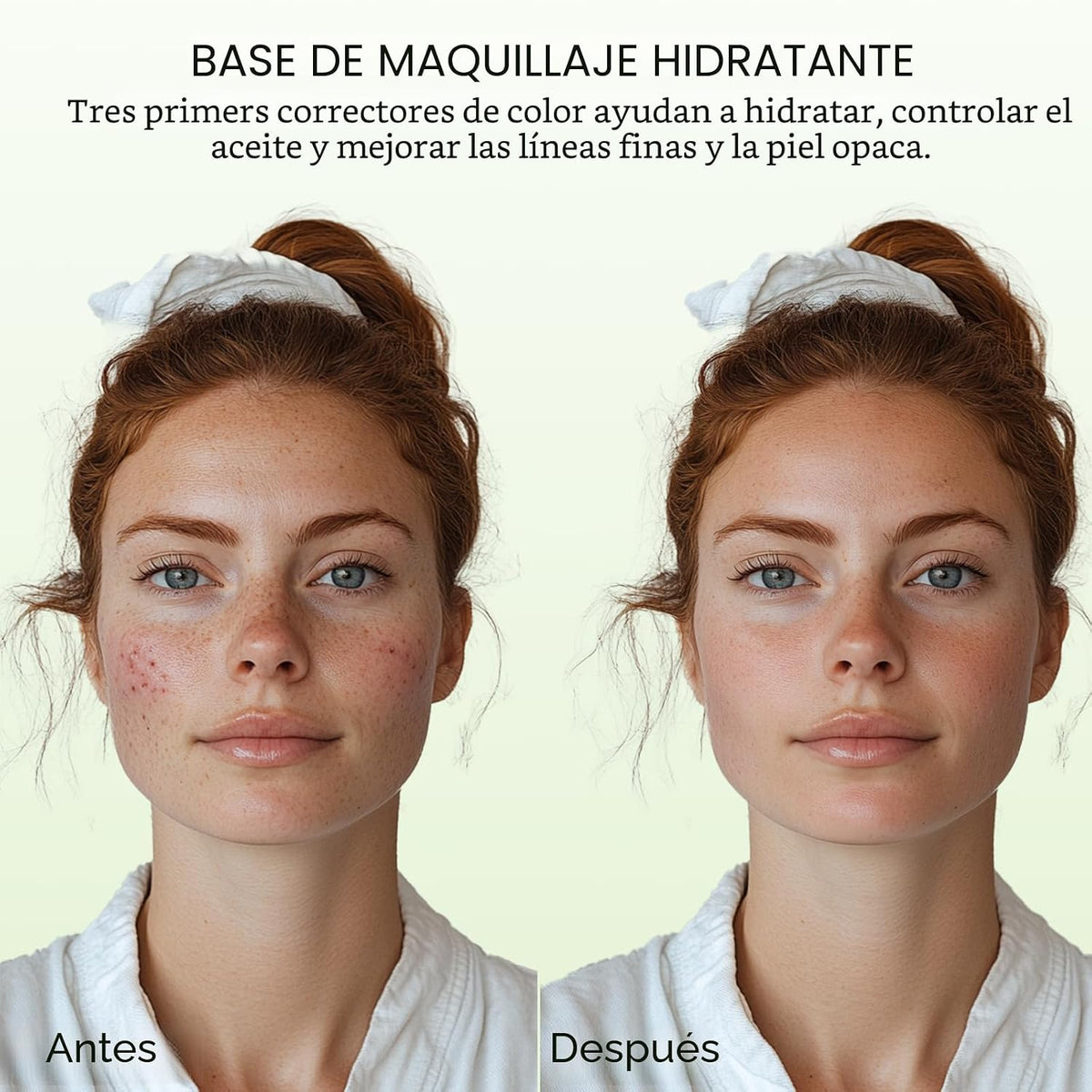 Imprimación 3 en 1 para la cara antes del maquillaje, crema aislante de protección solar, SPF 50, corrector de color en un solo paso, difumina imperfecciones control de aceite y corrección de tono de | One Step Color Corrector Face Primer,Blurs Imperfecti