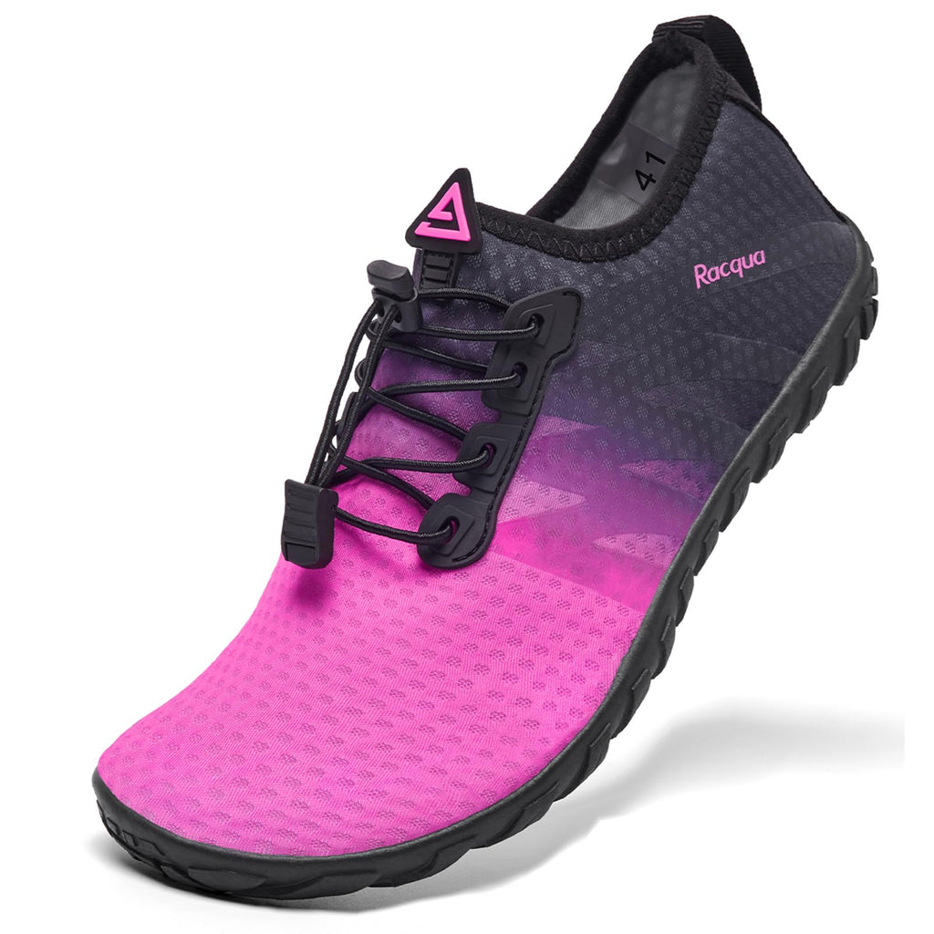 Racqua Water Shoes Men Women Quick Dry Gradient Shoes Barefoot Aqua Athletic Sports Swim Shoes