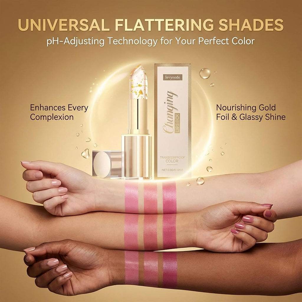 Lápiz labial que cambia de color, lápiz labial Ph que cambia de color de larga duración (1 unidad) | Brillo de labios hidratante de larga duración, fórmula hidratante y no pegajosa, adecuada para todos los tonos de piel