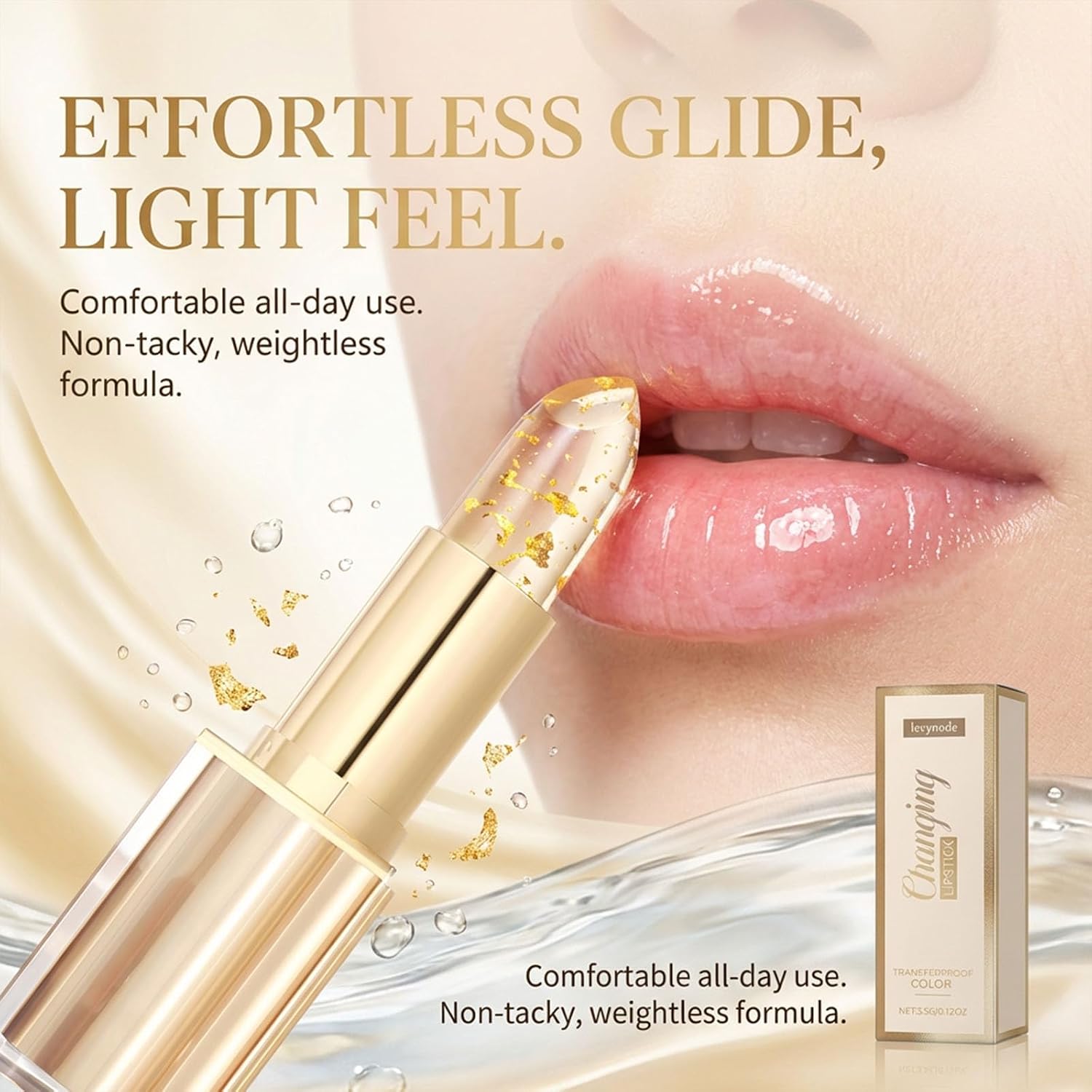 Lápiz labial que cambia de color, lápiz labial Ph que cambia de color de larga duración (1 unidad) | Brillo de labios hidratante de larga duración, fórmula hidratante y no pegajosa, adecuada para todos los tonos de piel