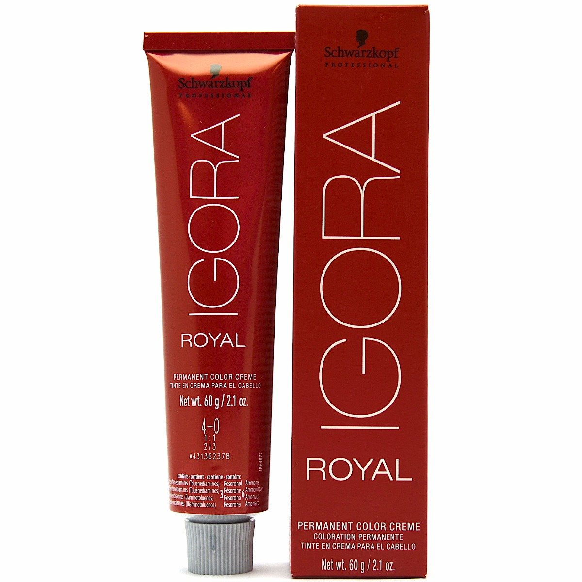Schwarzkopf Professional - Tintura permanente para el cabello Igora Royal, tono 8-77, color rubio claro cobre, 2.11 onzas (60 g)