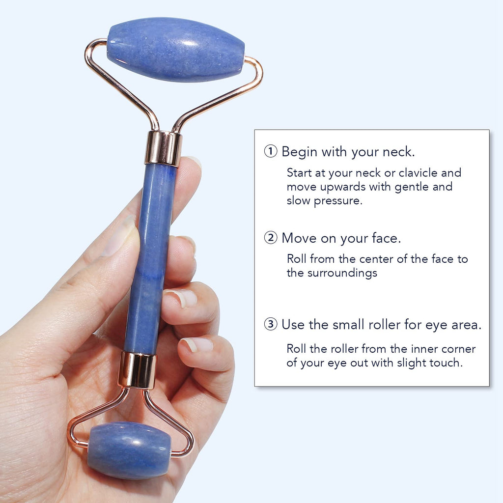 BAIMEI IcyMe - Rodillo de jade y Gua Sha, rodillo facial para reducir el enrojecimiento de la piel, cuidado personal para hombres y mujeres, masajeador para cara, ojos, cuello, alivia líneas finas y | Cooling Face Roller for Lymphatic Massage,Sculpting To