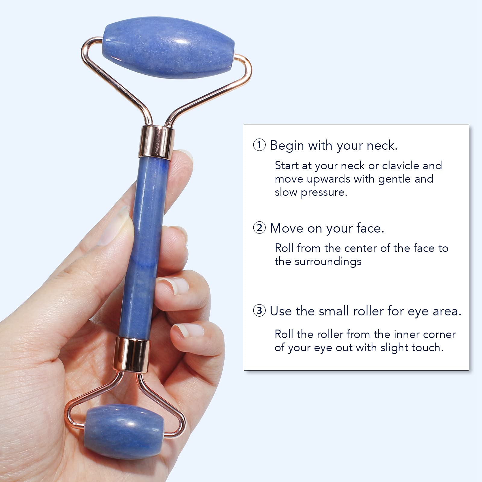 BAIMEI IcyMe - Rodillo de jade y Gua Sha, rodillo facial para reducir el enrojecimiento de la piel, cuidado personal para hombres y mujeres, masajeador para cara, ojos, cuello, alivia líneas finas y | Cooling Face Roller for Lymphatic Massage,Sculpting To