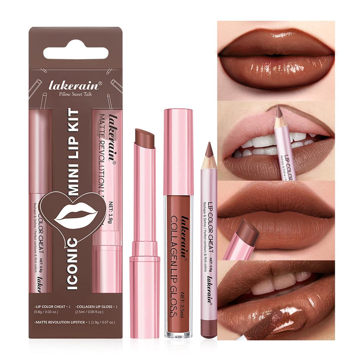 BestLand 12Pcs Matte Liquid Lipstick + Lip Liner Pens Set, Velvety Nude Lip Stain Waterproof Long Wear Makeup Gift Set