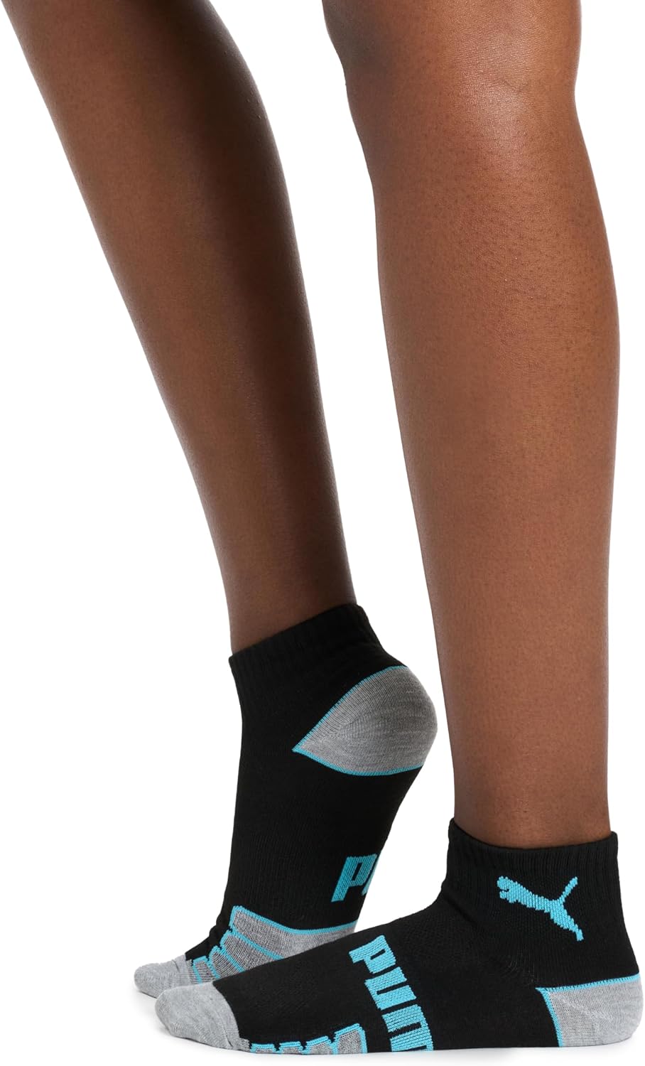 PUMA Calcetines Quarter Crew para mujer (paquete de 6)