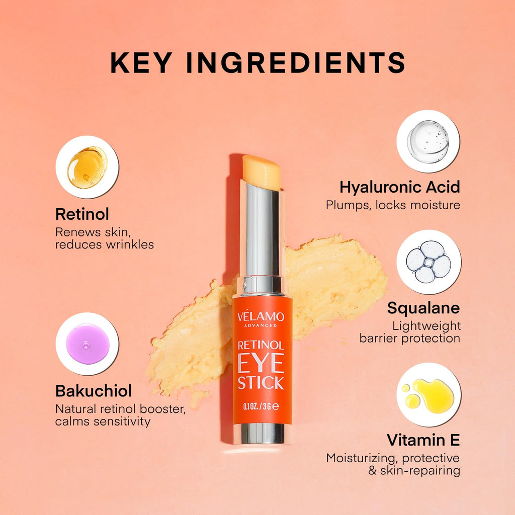 VELAMO ADVANCED Caffeine Eye Cream for Dark Circles, Puffiness & Under Eye Bags – Energizing & Depuffing Under Eye Cream to Smooth Wrinkles & Fine Lines – Dermatologist Tested 0.5 OZ/15g