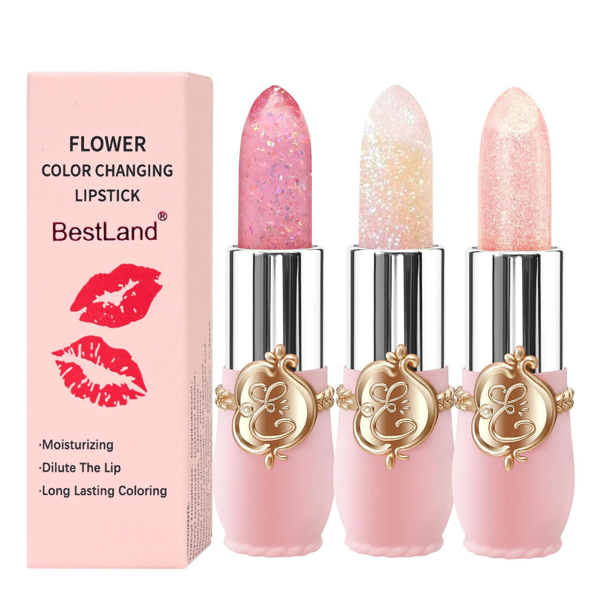 KAILIJUMEI Humectante de labios cuidado Surplus Bright Flower lápiz labial de jalea, Jelly