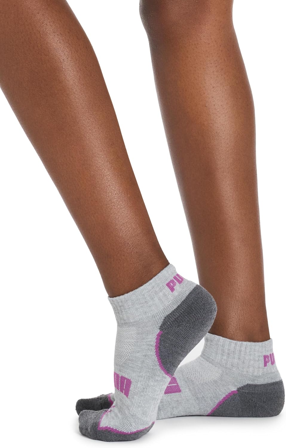 PUMA Calcetines Quarter Crew para mujer (paquete de 6)