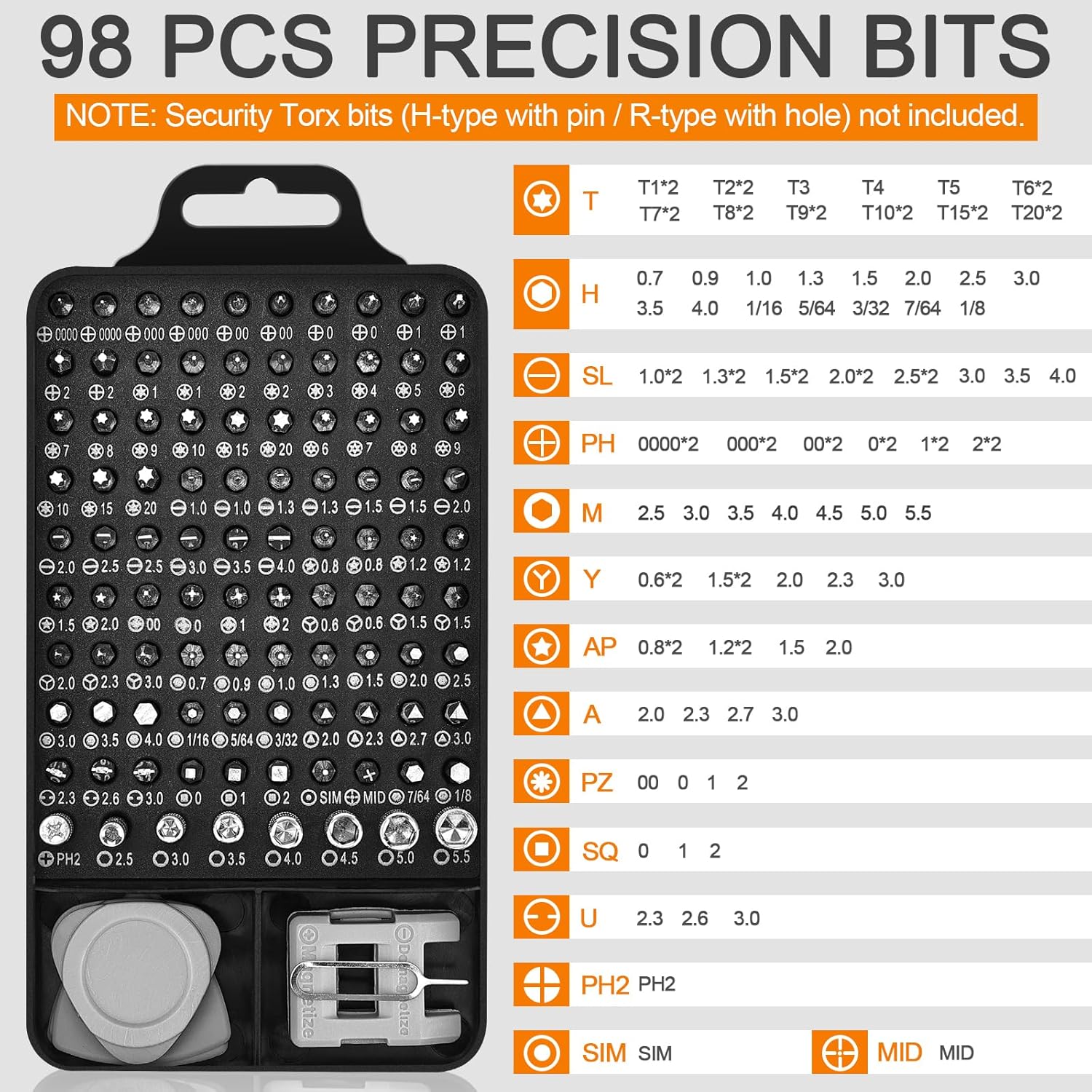 115 in 1 Precision Screwdriver Set, Premium Small Screwdriver Set | Electronic Screwdriver Kit for Electronics, Computer, PC, Laptop, Game Console, Watch, Eyeglasses, and DIY Projects